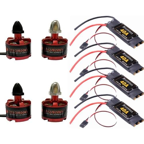 40A ESC With BEC 2-4S Brushless ESC Electronic Speed Controller + 2212 920kv Motor 2-4s For F450 F550 RC Helicopter Quadcopter