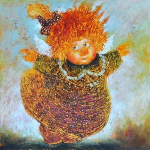 Angel Bee Flower DIY Cross Stitch Embroidery 11CT Kits Craft Needlework Set Printed Canvas Cotton Thread Home Sell