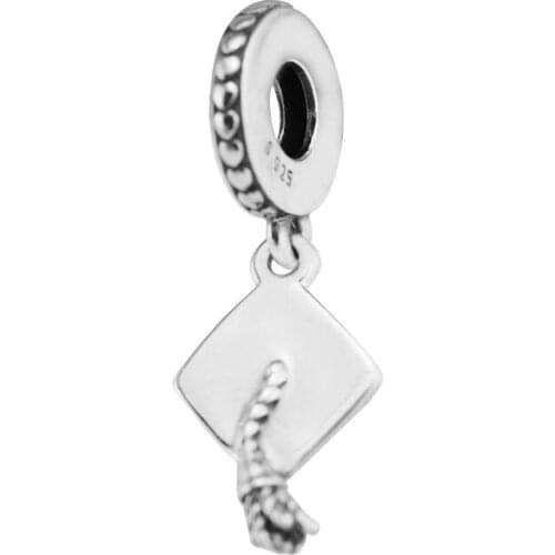 Fit Pandora Bracelets DIY Beads Graduation Silver 925 Charm for Jewelry Making Men Women Gift 02561