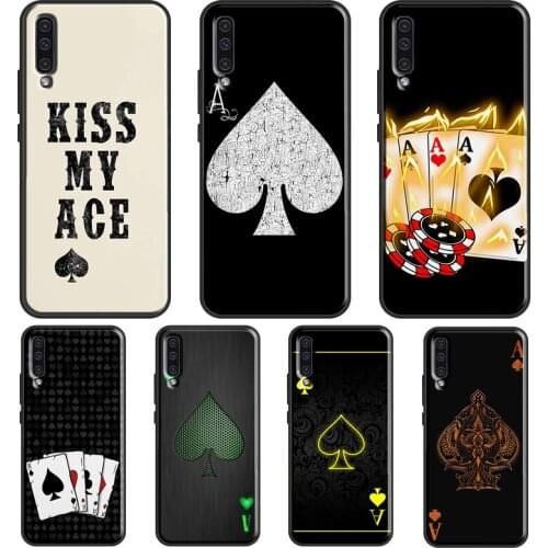 Ace of Spades Poker Case For Samsung A32 A52 A72 A12 A42 A20S A30S A40 A50 A70 A21S A11 A31 A41 A51 A71 Cover