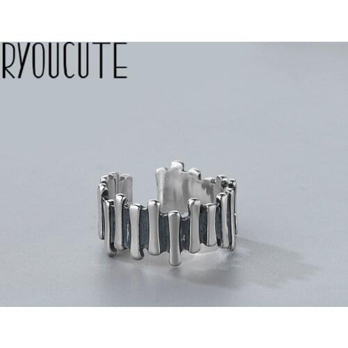 New Trendy Personality Punk Lines Rings For Women Lady Resizable Size Rings Party Jewelry Charm Gifts 2021