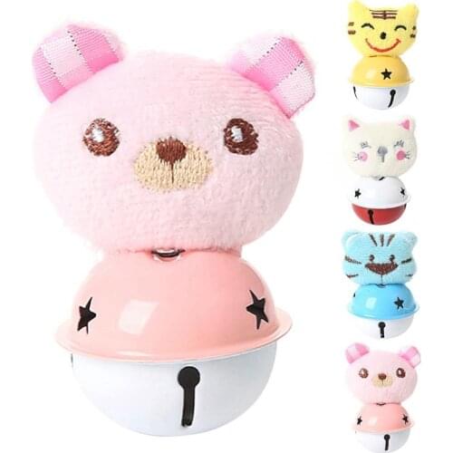 Cat Bell Toy Funny Animal Shaped Plush Cute Cartoon Cat Chase Toy Cat Interactive Toy Pet Sound Training Toys Gatos Funny Toy