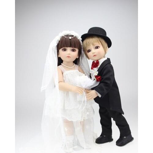 45cm SD/BJD Doll Vinyl Doll with Clothes,18 Inch Lifelike Baby Doll Educational Toys Gifts for Children/Friends