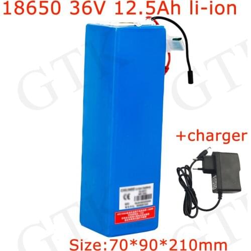 GTK 36v 10ah Lithium ion battery BMS e bike lithium battery for wheelchair electric bicycle battery+2A Charger+Free shipping