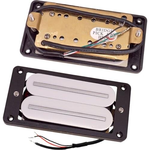 Lovoski Twin Blade Guitar Pickup Replace Single Coil w/ Humbucker Rails