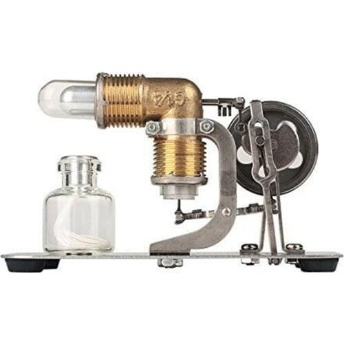 Mini Hot Air Stirling Engine Motor Model Educational Toy Kits Electricity Generator Model for Steam Hobbyer