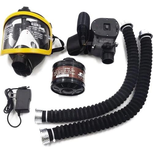 Protective Electric Constant Flow Supplied Air System Gas Mask Respirator Workplace Safety Supplie Full Face Gas Mask Respirator