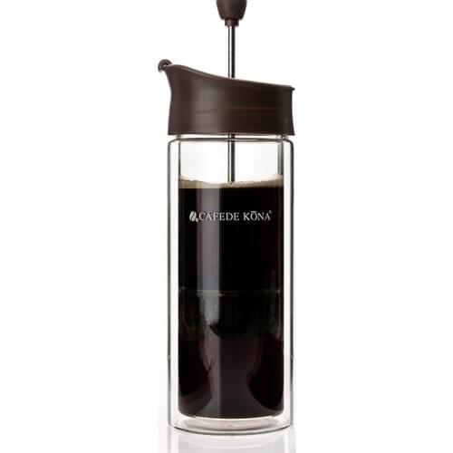 Portatile Travel BODUM Coffee Pot Double Deck Wall Glass Work Office Maker House French Press Dripolator Scented Tea Creative