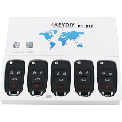 5pcs KEYDIY KD900 B Series Remote Control KD B18 Key for KD900+ Key Programmer URG200 Machine