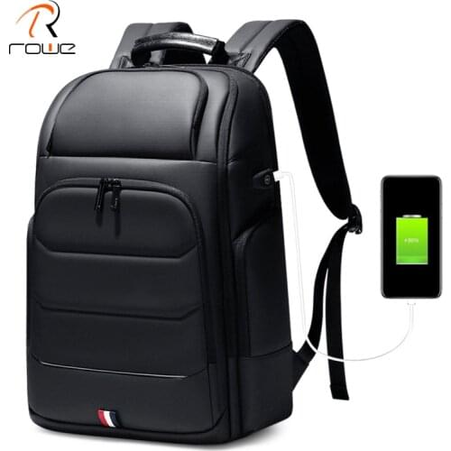 Rowe Men Backpack Multifunction Large Capacity Travel Backpack USB Charging Waterproof Business Backpacks Fit 15.6 Inch Laptop