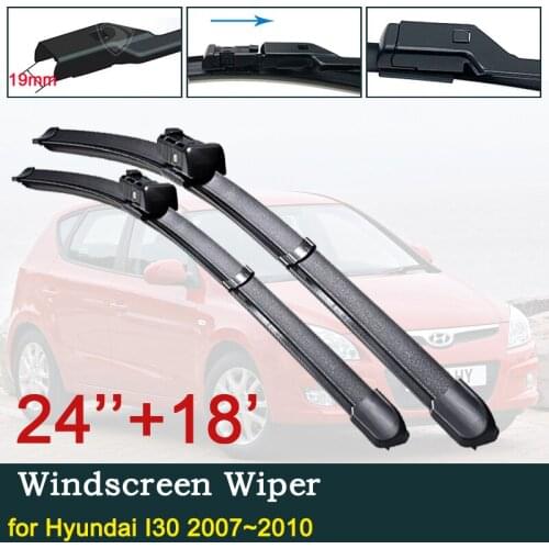 For Hyundai I30 2007~2010 FD30 Car Wiper Blade Front Windscreen Windshield Wipers Car Accessories Stickers 2008 2009