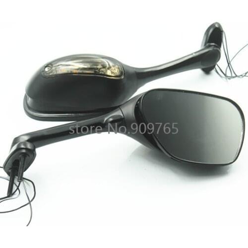 Motorcycle LED Turn Signal Light Rear View Mirrors For Suzuki 06-16 GSX 600 750 01-16 GSX 1000 03-08 SV650 SV650S 03-07 SV1000