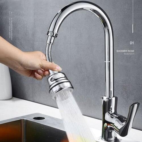 360°Universal Splash Filter Faucet Spray Head Wash Basin Tap Extender Adapter Kitchen Tap Nozzle Flexible Faucets Sprayer