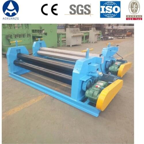W11-6*2000mm 3 Roller Sheet Metal Forming Plate Bending Roller Bearings Used Rolling Machine