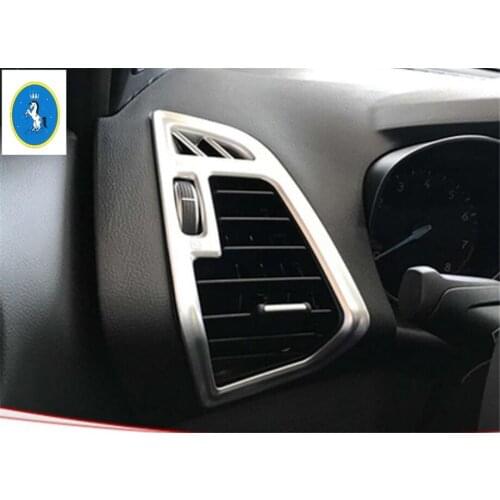 Yimaautotrims Auto Accessory Side Air Conditioner AC Outlet Vent Decoration Cover Trim For Ford Kuga / Escape 2017 2018 2019 ABS