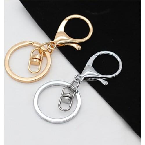 1 pcs/lot Key Ring 30mm Keychain Long 70mm Lobster Clasp Key Hook Keyrings