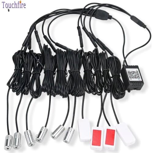 1pcs RGB LED Car Interior Ambient Decor Fiber Optical Strip Light by App Control Music 8M Fiber Optic Decorative Atmosphere Lamp