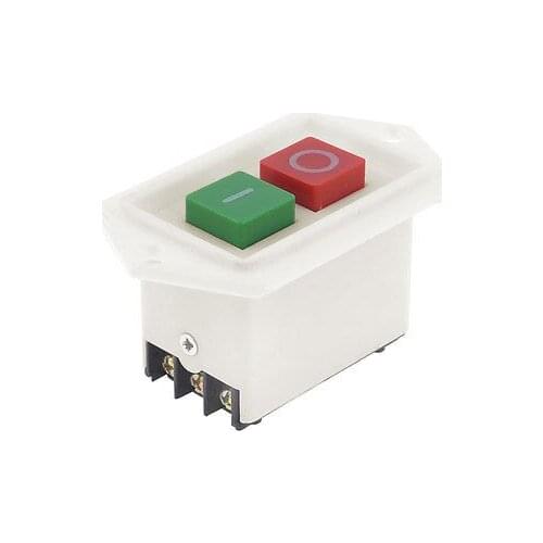 220/380VAC 10A 6 Screw Terminal I/O Latching Push Button Switch