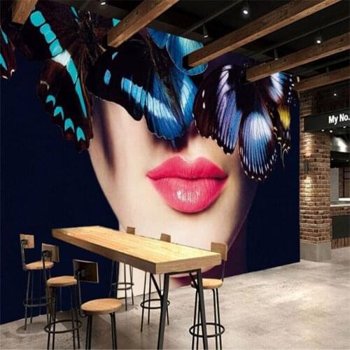 3 d Bueaty Photo Wallpaper Wall Mural Large Desktop Wall Picture Living Room Dining Room Wallpaper Bar Ballroom Sexy Lips Murals