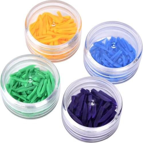 4 Colors 1 Box Disposable Dental Tool Medical Dental Wedges Plastic Dental Wedges Dentist Tool Teeth Care
