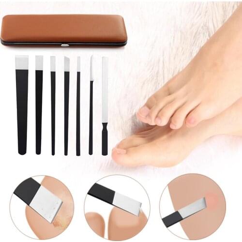 7Pcs Set Toe Pedicure Knife Tools Cutters For Manicure Cuticle Dead Skin Corn Removers Pedicure Tools Nail Foot Care Products