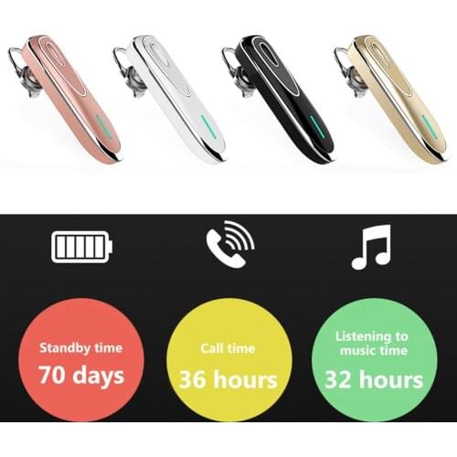 K1 Voice Control Earhook Wireless Bluetooth Stereo Earphone Handsfree Headphone