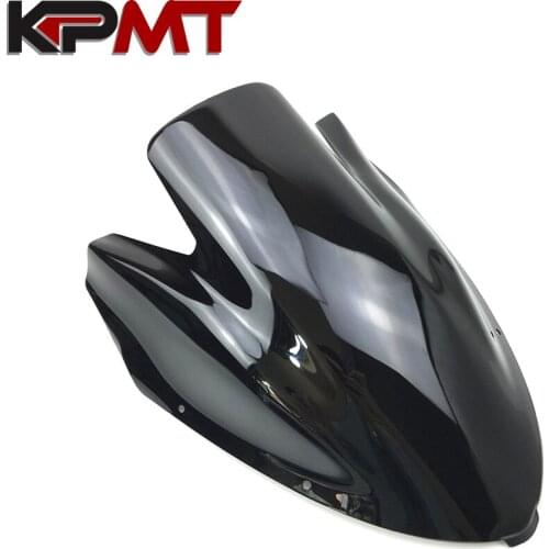 Black Windshield WindScreen Double Bubble ER-6F EX 650R ER 6F 2008 2007 2006 For Kawasaki NINJA 650 ER6F EX650R 2006 2007 2008