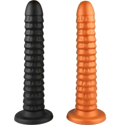 CPWD long anal plug silicone dildo with suction cup butt plug anus expansion stimulator big anal beads adult sex toys for woman