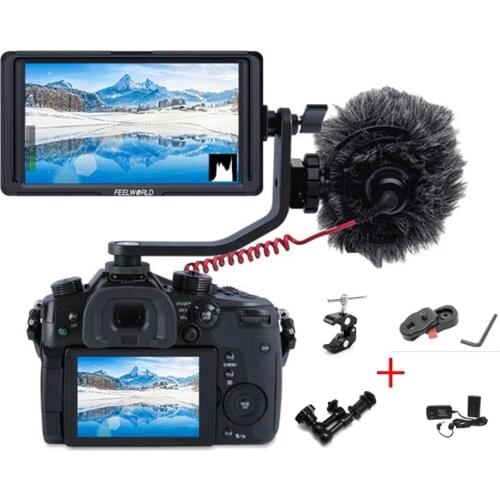 FEELWORLD F5 5 Inch DSLR Camera Field Monitor IPS Full HD 1920x1080 Support 4K HDMI Input Output Tilt Arm Power Output