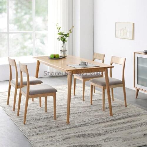 Jiayi solid wood dining chair modern home bedroom nordic makeup chair simple light luxury dining table chair desk chair