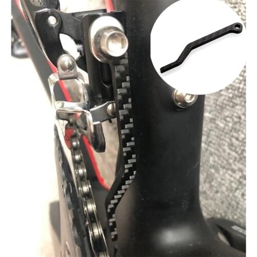 Black Anti-drop Buckle Components Bicycle Carbon Fiber Anti-chain Anti-drop Chain Bike Riding Accessories Upgrade Cycling Parts