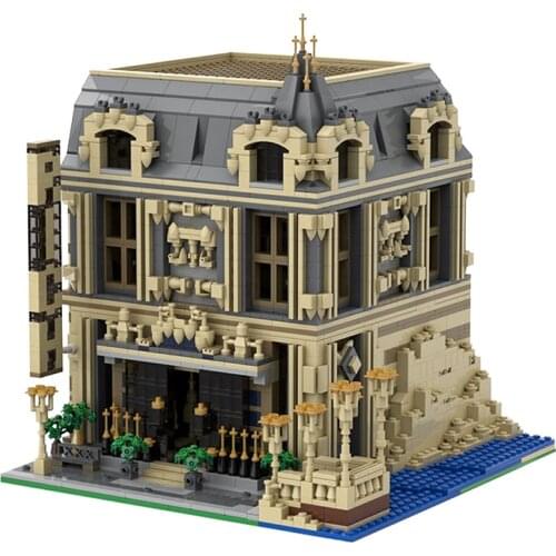 MOC Building Blocks Urban Street View Series Model Compatible Worlds Famous Architecture City Construction Bricks Kids Toy Gift