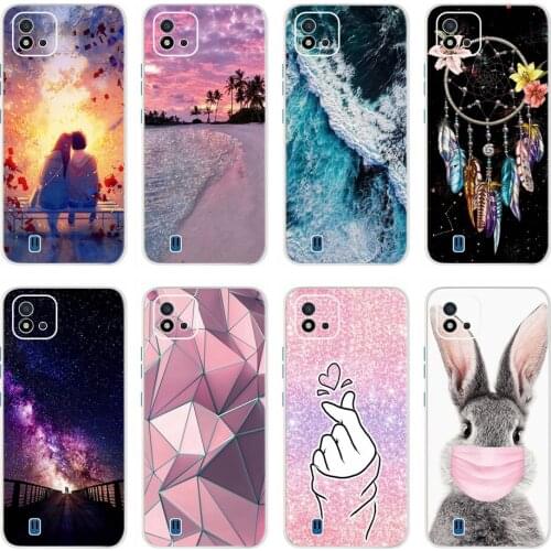 Soft Silicone Case For Realme C20 Mobile Phone Cases Transparent TPU Back Cover For Realme C20 C 20 Coque RealmeC20 Funda 6.5"