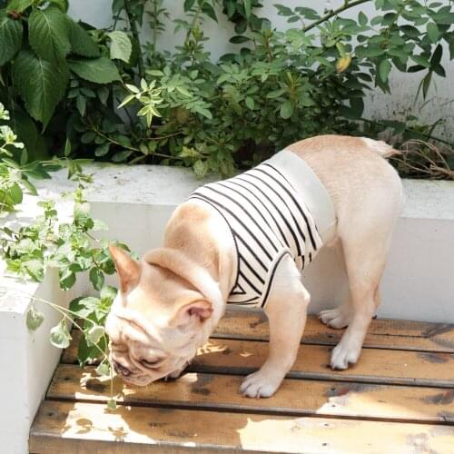 New Style Pet Dog Summer Cotton Vest T-shirt Puppy Clothes Costume For Small Medium Dogs French Bulldog Pug Schnauzer FDC06