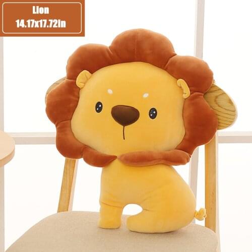 Plush Toy Simulation Cartoon Animal Doll Pillow Sleeping Cushion Children Gifts Dolls Soft Stuffed Plush Pillow Cushion Toys W
