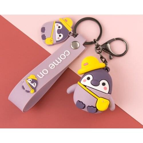 Cartoon Cute Penguin Doll Key Chain Creative Personality Car Exquisite Chain Key Ring Hand Strap Handbag Mobile Phone Ornaments