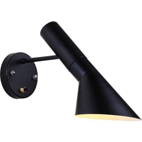 Modern LED Wall Lamp Vintage Arne Jacobsen Wood LIKE Wall Light AJ Iron Hanging Lamp Nordic Sconce Light Luminaire Bedroom