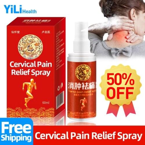 Cervical Pain Relief Herbier Spray Treatment Rheumatism Arthritis Neck Ache Cause Headache Counterpain Liquid