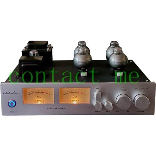 Oldchen/Laochen C1 Tube Preamplifer, 6SN7 CV181 Lampe Pre-Amp Referred M7, SNR: 96db, flat frequency response curve