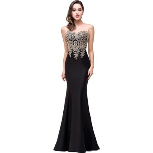 Fashion Sexy Women Backless Red Mermaid Lace Evening Dress Long Appliques Embroidery Zipper Gown Lady Dress