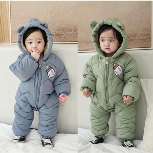 2020 Baby girl boy winter clothes toddler boy girl clothes 2020 newborn baby clothes full warm cotton coat baby onesie romper