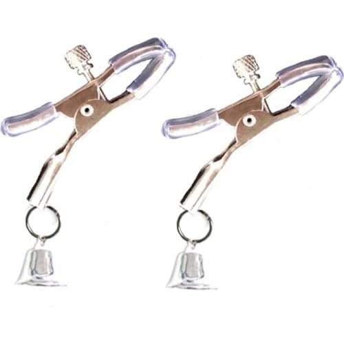 1 Pair Nipple Breast Clamps Clips Jewellery Bust Massager Stimulate Sex Toy Flirt Adult Products Accessories