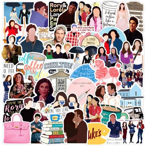 10/30/50pcs/Set Gilmore Girls TV Show Graffiti Stickers For Mobile phone cover Refrigerator Computer Guitar Motorcycle Notebook