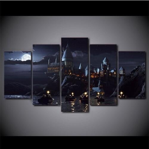 5pcs Harry Movie Posters Wall Art Picture Demon Slayer Canvas Poster Paintings Living Room Modular Decor Teen Room Decoration