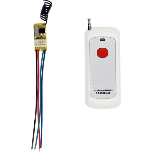 500m DC 3.6V 3.7V 4.2V 4.5V 5V 6V 7.4V 9V 12V Mini Relay Switch Contact NO COM NC Remote Wireless Switch Normall Closed Open