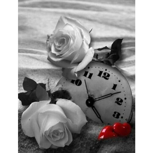 Diamond Paint Rose flower 5D Diamond Painting Full Drill Needlework Diamond Painting Full Drill Kits Rhinestone