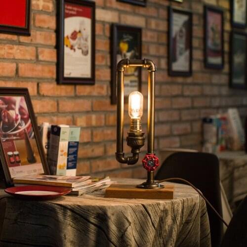 American country pipe sitting room bedroom bars cafes desktop decoration lamp