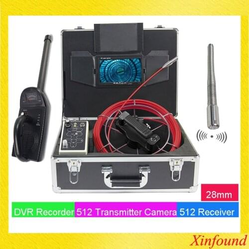 Long Spring Self Leveling 28mm 512hz Transmitter Receiver Pipe Inspection Camera System Locator Sonde