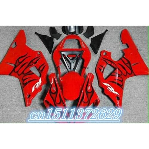Dor-Fairing Kit for YZF R1 00-01 red black YZF-R1 2000-2001 YZF1000 1000 YZFR1 00 01 2000 2001 D