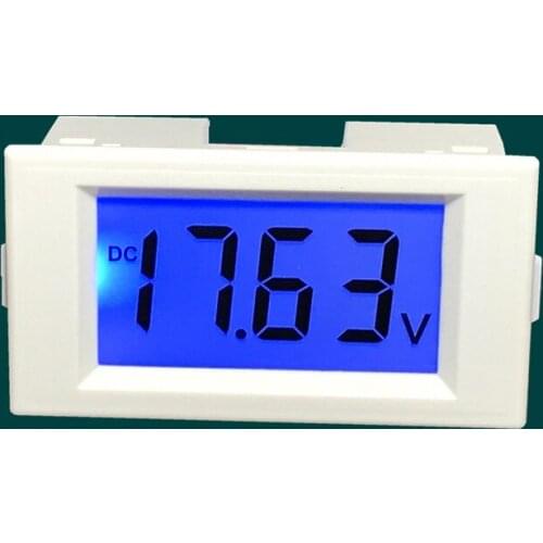 DYKB AC 220V POWER DC 600V 200V 20V BLUE LCD Digital Volt Panel Meter Monitor Voltmeter 12v 24v 36v 72v 120v 200v